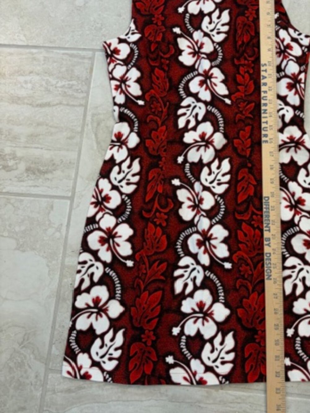 Vintage KYs Floral Shift Dress Made in Hawaii Sz Medium 100% Cotton Tiki Resort - Picture 8 of 8